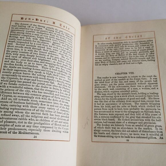 1901 Ben-Hur Player's Edition Hardcover Book, Antique Collectable - Picture 7 of 11